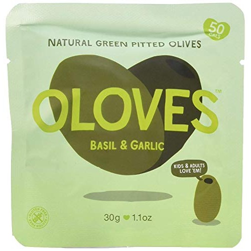 Oloves Basil &Amp; Garlic | Fresh Green Pitted Olives | All Natural