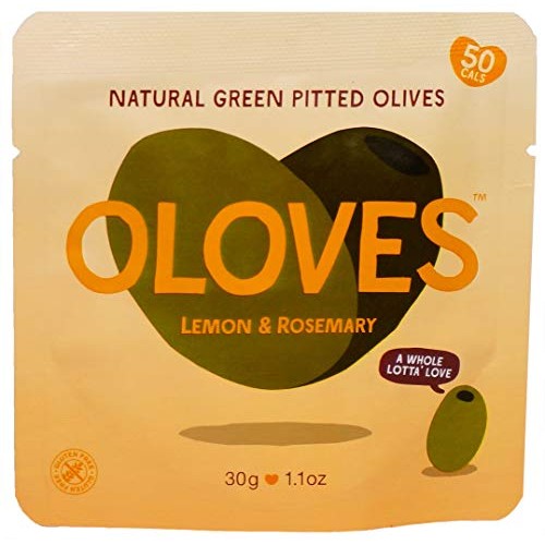 Oloves Lemon &Amp; Rosemary | Marinated Green Pitted Olives | All Na