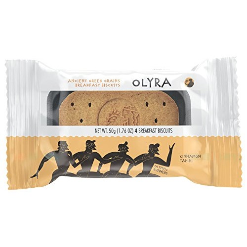 Olyra, Ancient Greek Grains Breakfast Biscuits, Cinnamon Tahini