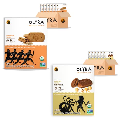 Olyra Organic Breakfast Biscuits Bundle | Cinnamon Tahini + Haze