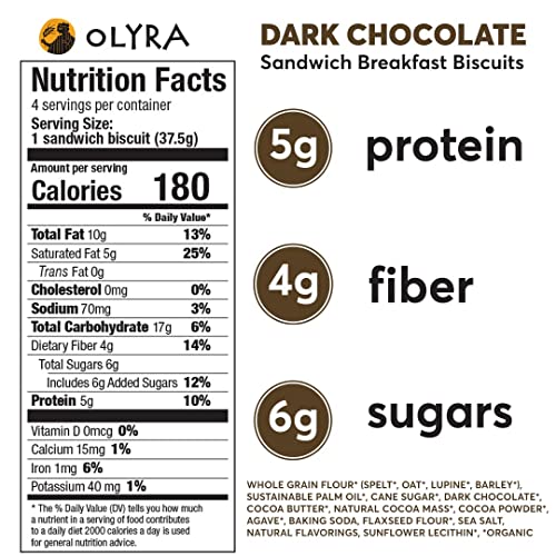 Olyra Organic Breakfast Biscuits Bundle | Dark Chocolate + Fig A