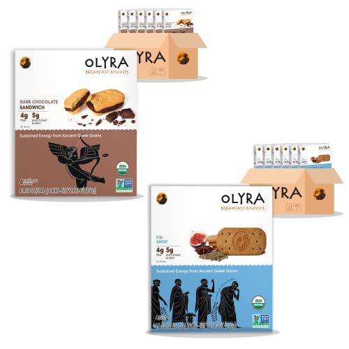Olyra Organic Breakfast Biscuits Bundle | Dark Chocolate + Fig A