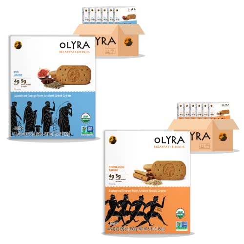 Olyra Organic Breakfast Biscuits Bundle | Fig Anise + Cinnamon T