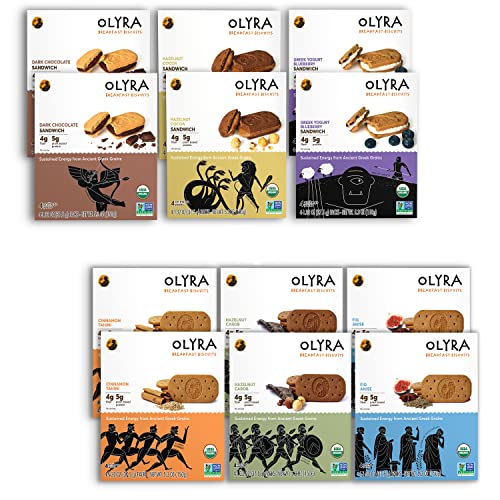 Olyra Organic Breakfast Biscuits Bundle | Variety Biscuits + Var