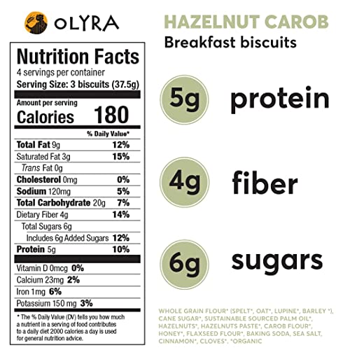 Olyra Organic Breakfast Biscuits Bundle | Yoghurt Blueberry + Ha