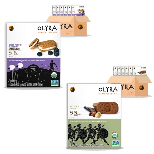 Olyra Organic Breakfast Biscuits Bundle | Yoghurt Blueberry + Ha