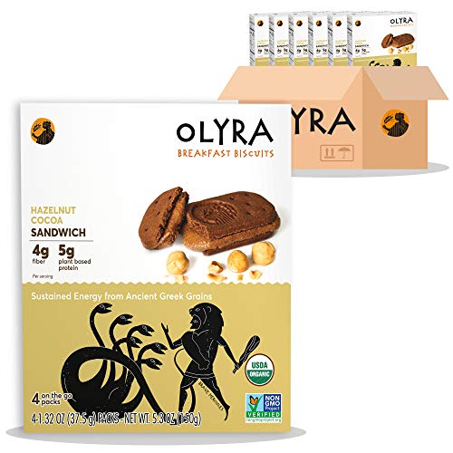 Olyra Organic Sandwich Biscuits Hazelnut Cocoa-Vegan-Low Sugar H