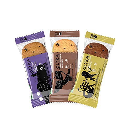 Olyra Organic Sandwich Biscuits Variety-Low Sugar High Fiber Pro