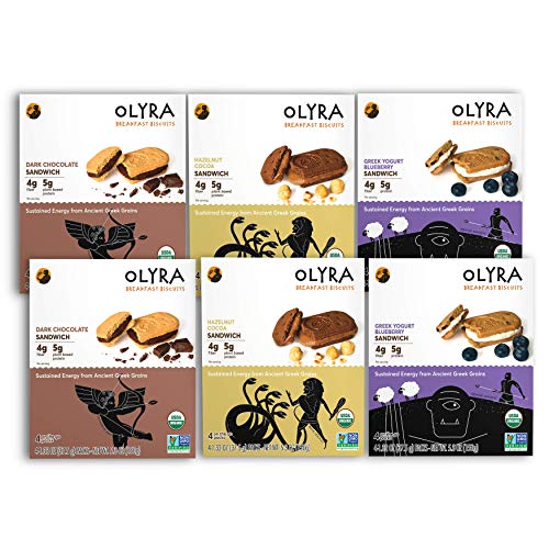 Olyra Organic Sandwich Biscuits Variety-Low Sugar High Fiber Pro