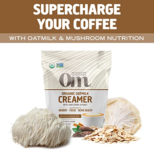 Om Mushroom Superfood Oatmilk Adaptogen Creamer, Non-Dairy, Mexi...