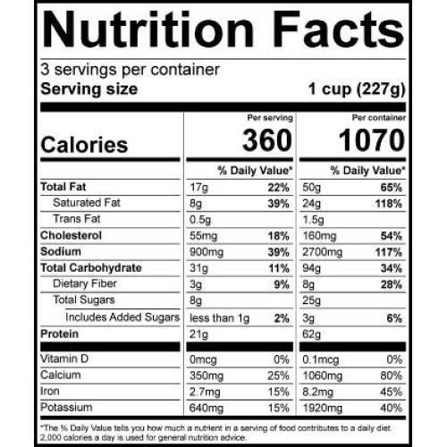 2 24 Oz. Pkgs. Traditional Beef Lasagna