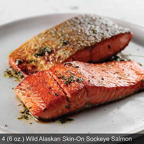 Seafood Lovers Sampler From Omaha Steaks Wild Alaskan Skin-On