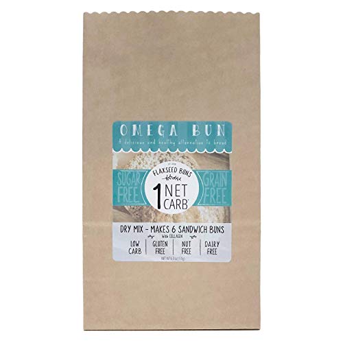 Omega Bun Dry Mix - Low Carb Bread, Keto Sandwich Bun, Gluten Fr