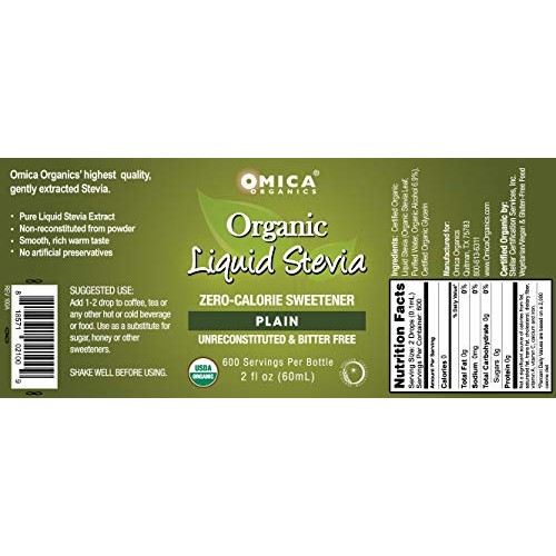 Omica Organics Organic Liquid Stevia - Plain 2 Fl Oz