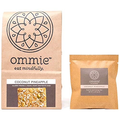 Ommie Snacks Nut-Free Energy Bar 7 Pack -Coconut Pineapple Fru