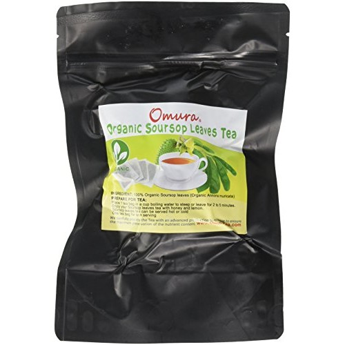 Omura Organic Soursop Graviola Guanbana Leaves Tea Pack Of 25 Bags