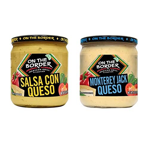 On The Border Queso, Variety Pack, 23 Ounce 2 Pack