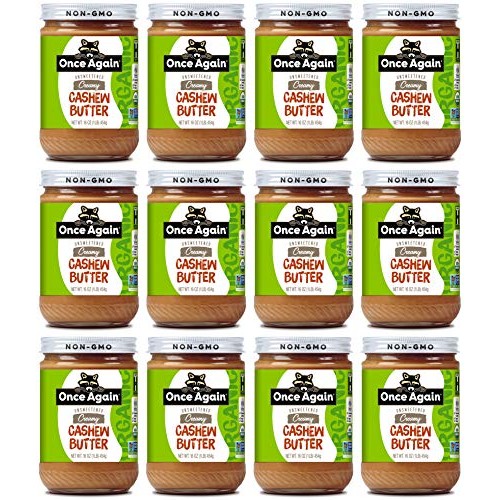 Once Again Organic, Creamy Cashew Butter - Unsweetened - 16 Oz J