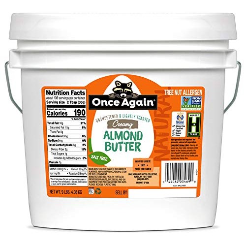 Once Again Natural, Creamy Almond Butter - Lightly Toasted - Sal