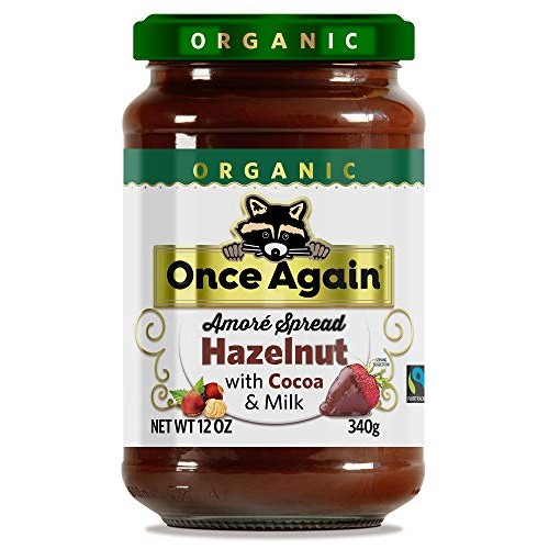 Once Again Amoré Organic Hazelnut Spread With Milk Chocolate 12 Oz