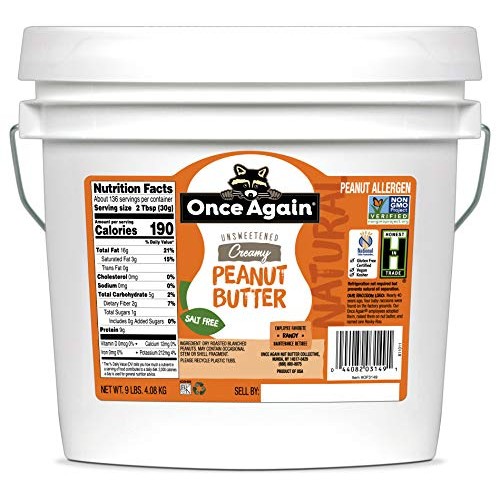 Once Again Natural, Creamy Peanut Butter - Salt Free, Unsweetene