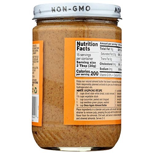 Once Again - American Classic Natural Almond Butter - Creamy No-