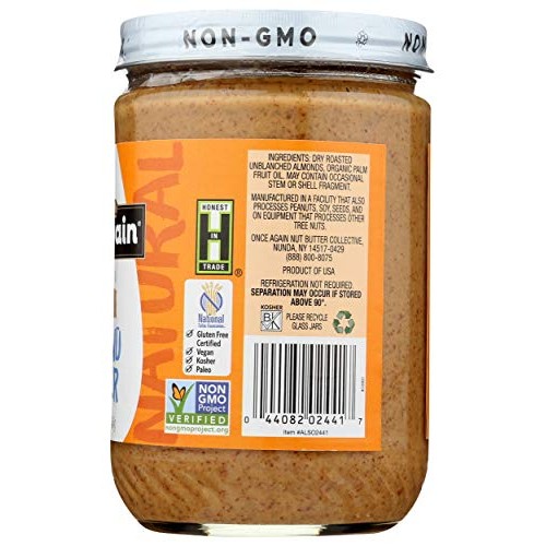 Once Again - American Classic Natural Almond Butter - Creamy No-