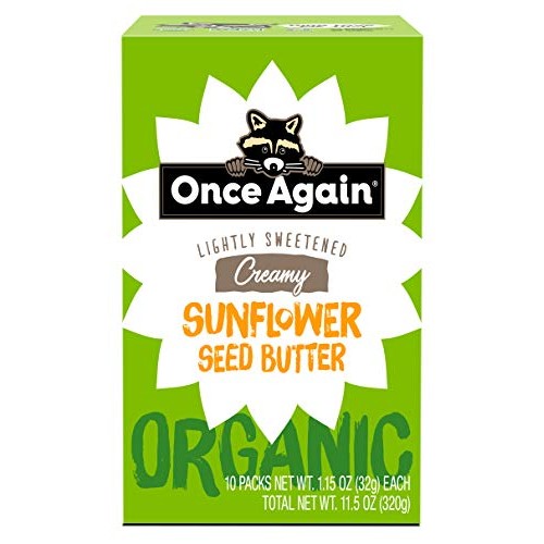 Once Again Organic Creamy Sunflower Butter - 1.15oz Squeeze Pack...