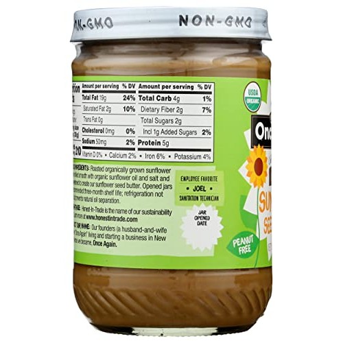 Once Again, Sunflower Butter Smooth Organic, 16 Ounce
