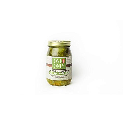 One&Amp;Only Bread N Butter Pickles, 16Oz, Gourmet Low Carb Artisan