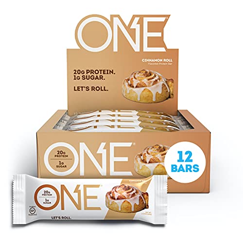 One Protein Bars, Cinnamon Roll, Gluten Free Protein Bars With 2