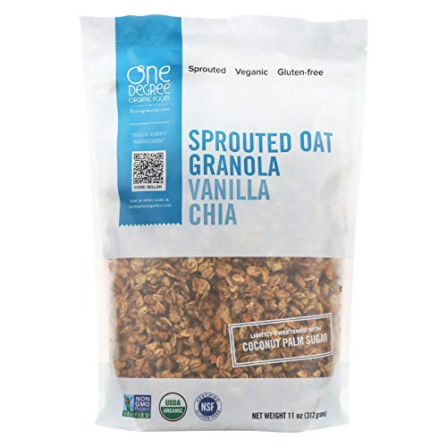 One Degree Organic Foods Sprouted Vanilla Chia Granola 11 Oz. P
