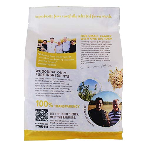 One Degree Organic Foods, Oats Sprouted Rolled Organic, 24 Ounce