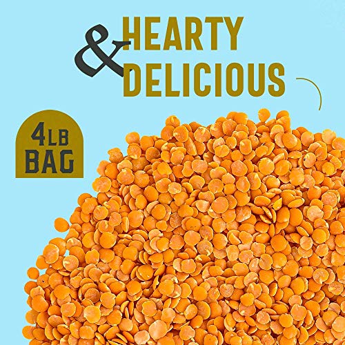 One In A Mill Split Red Dry Lentils 4Lb Bulk Resealable Bag | Al
