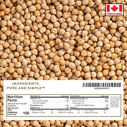 One In A Mill Whole Raw Chickpeas 3Lb Bulk Resealable Bag | All-