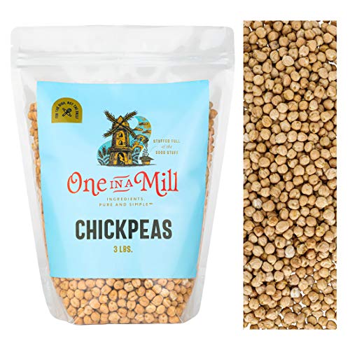 One In A Mill Whole Raw Chickpeas 3Lb Bulk Resealable Bag | All-