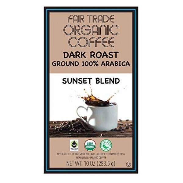 One More Cup Organic Fair Trade Mountain Spring Blend Swiss Wate...