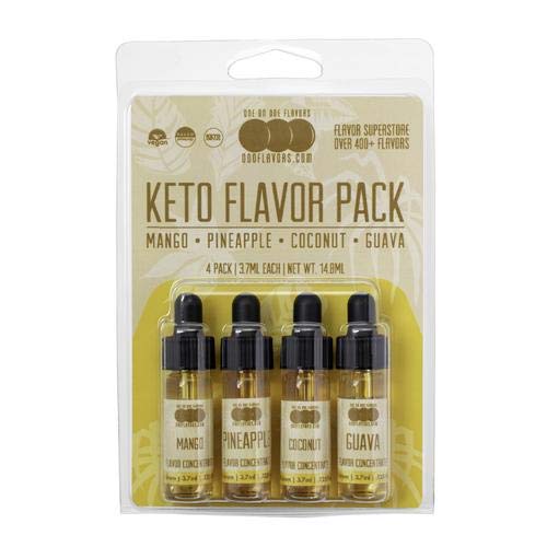 Oooflavors Keto Flavor 4 Pack - Flavored Liquid Concentrate Tro
