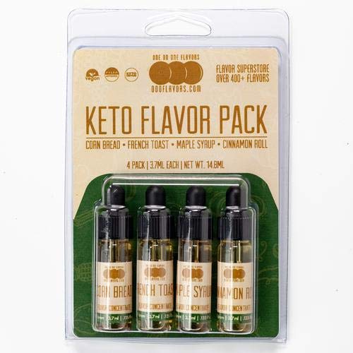 Oooflavors Keto Flavor 4 Pack - Flavored Liquid Concentrate Keto