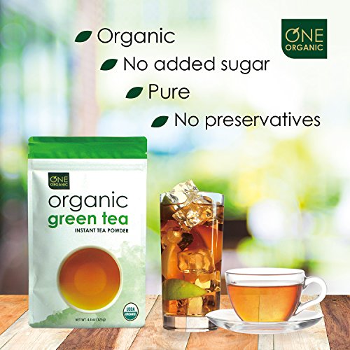 One Organic Instant Tea Powder Green – 4.4 Oz. – 125 Servings