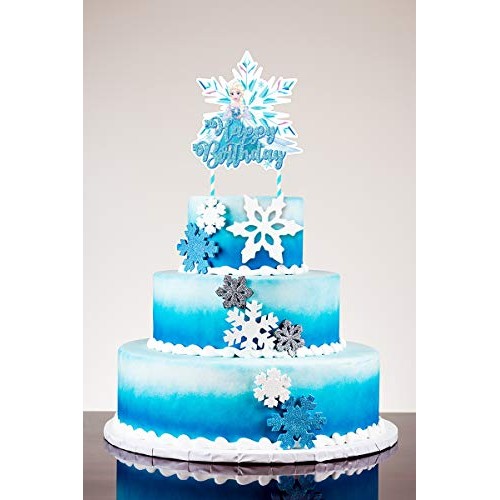 1 Cake Decorations For Frozen Cake Toppers Ice Birthday Party Su