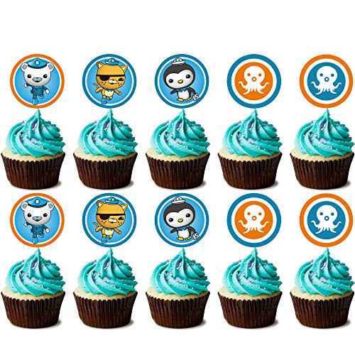 21 Pcs Octonauts Cake Topper Cupcake Decorations Birthday Party