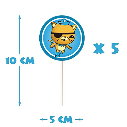 21 Pcs Octonauts Cake Topper Cupcake Decorations Birthday Party