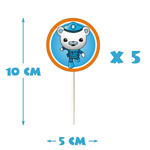 21 Pcs Octonauts Cake Topper Cupcake Decorations Birthday Party