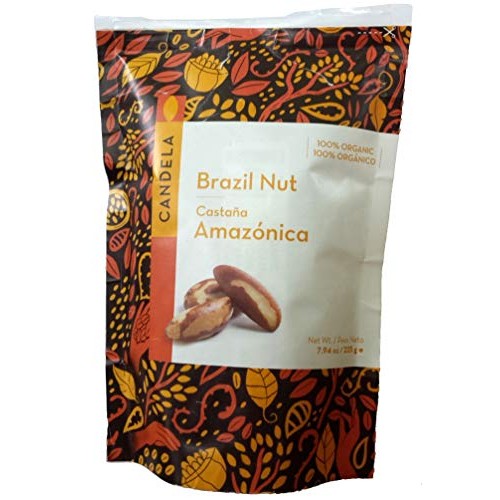 Organic Brazil Nuts - Oven-Dried, Unsalted, Fair Trade - 8 Oz. -