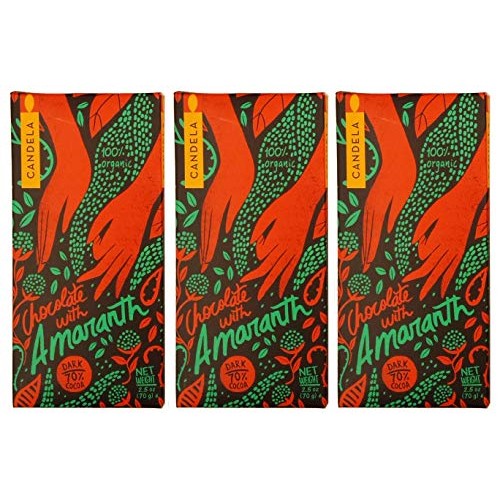 Organic Chocolate Bars With Amaranth - 3 Bars