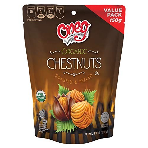 Oneg Organic Roasted And Peeled Chestnuts, Ready To Eat Cook &Amp; B