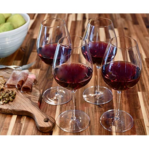 Oneida Flavor First, Bold &Amp; Powerful, Set Of 4, Crystal Wine Gla