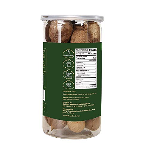Onetang Black Garlic 250G, Whole Black Garlic Fermented For 90 D