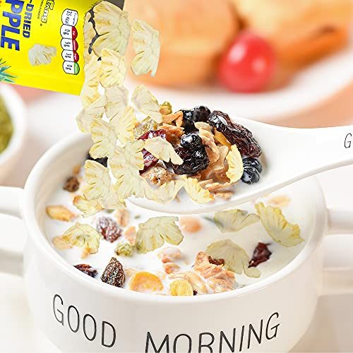 Onetang Freeze-Dried Fruit Pineapple Chips, 10 Pack Single-Serve